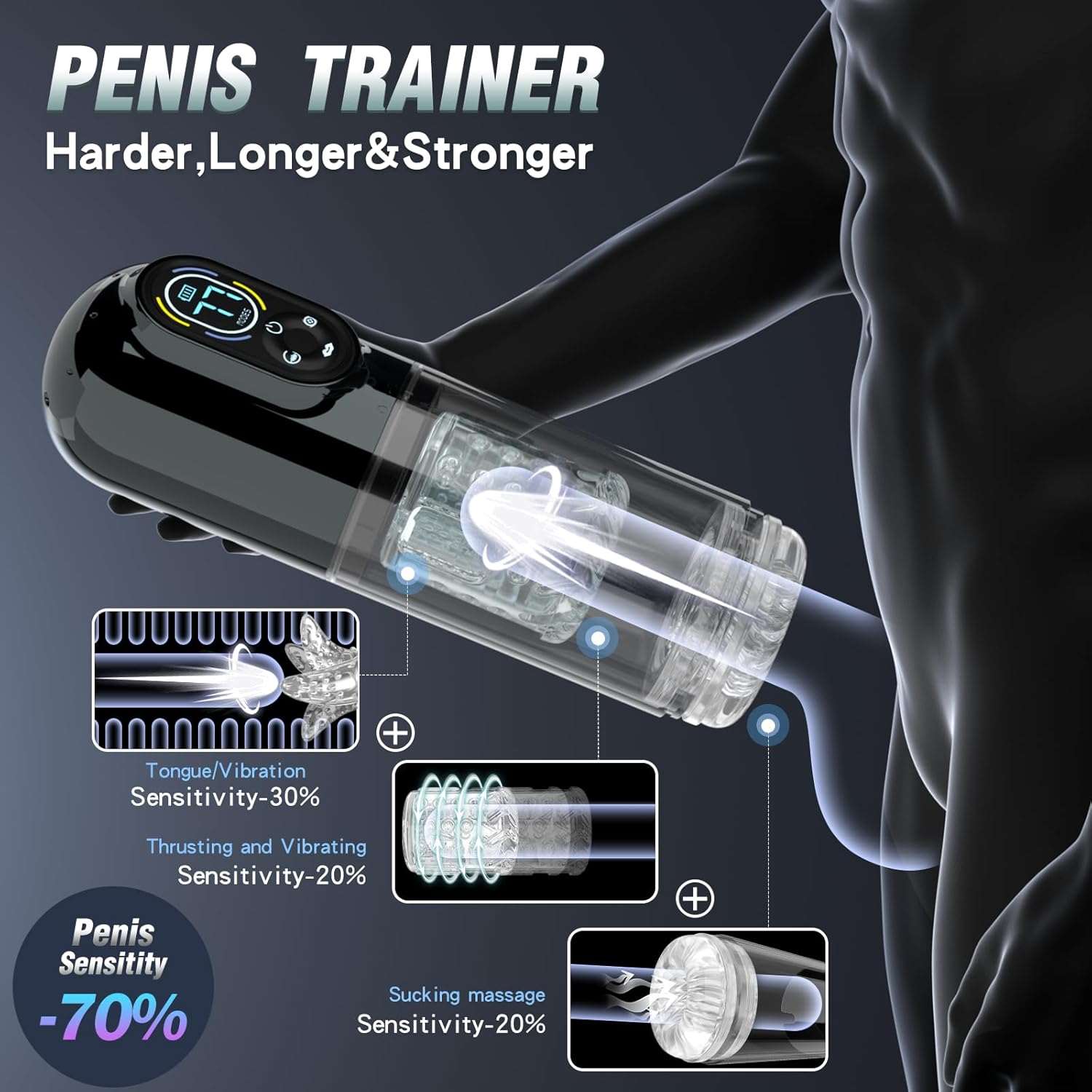 GripVault Enhanced Penis Pump Male Stroker-1