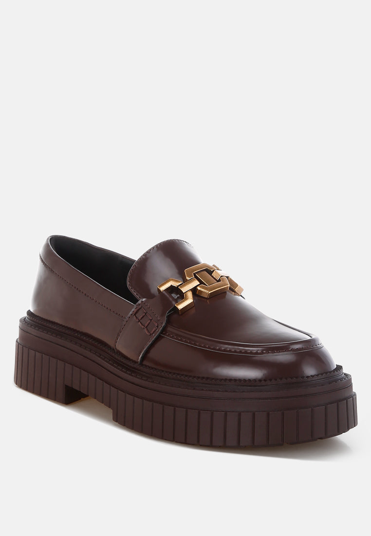 Grosbeak Horsebit Chunky Loafers-4