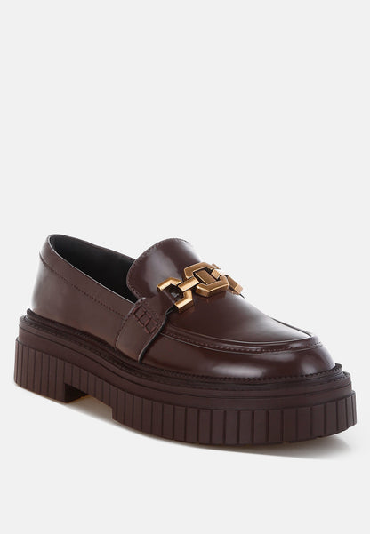 Grosbeak Horsebit Chunky Loafers-4