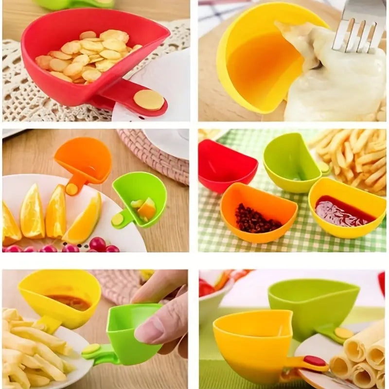 Creative Plastic Seasoning Dish and Snack Bowl Set