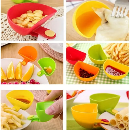 Creative Plastic Seasoning Dish and Snack Bowl Set