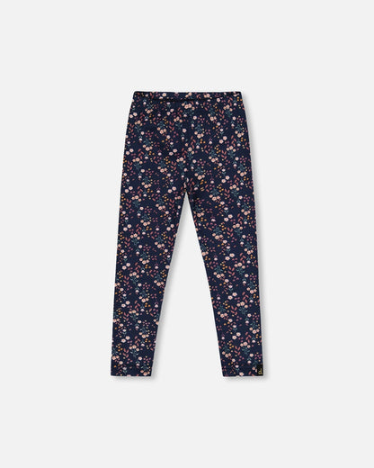 Jersey Leggings Navy Floral-0