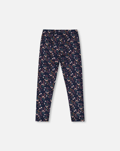 Jersey Leggings Navy Floral-3