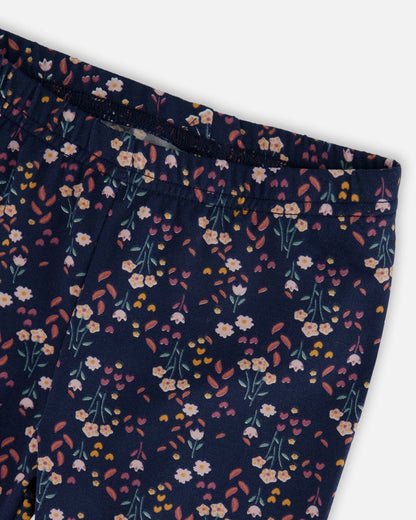 Jersey Leggings Navy Floral-4