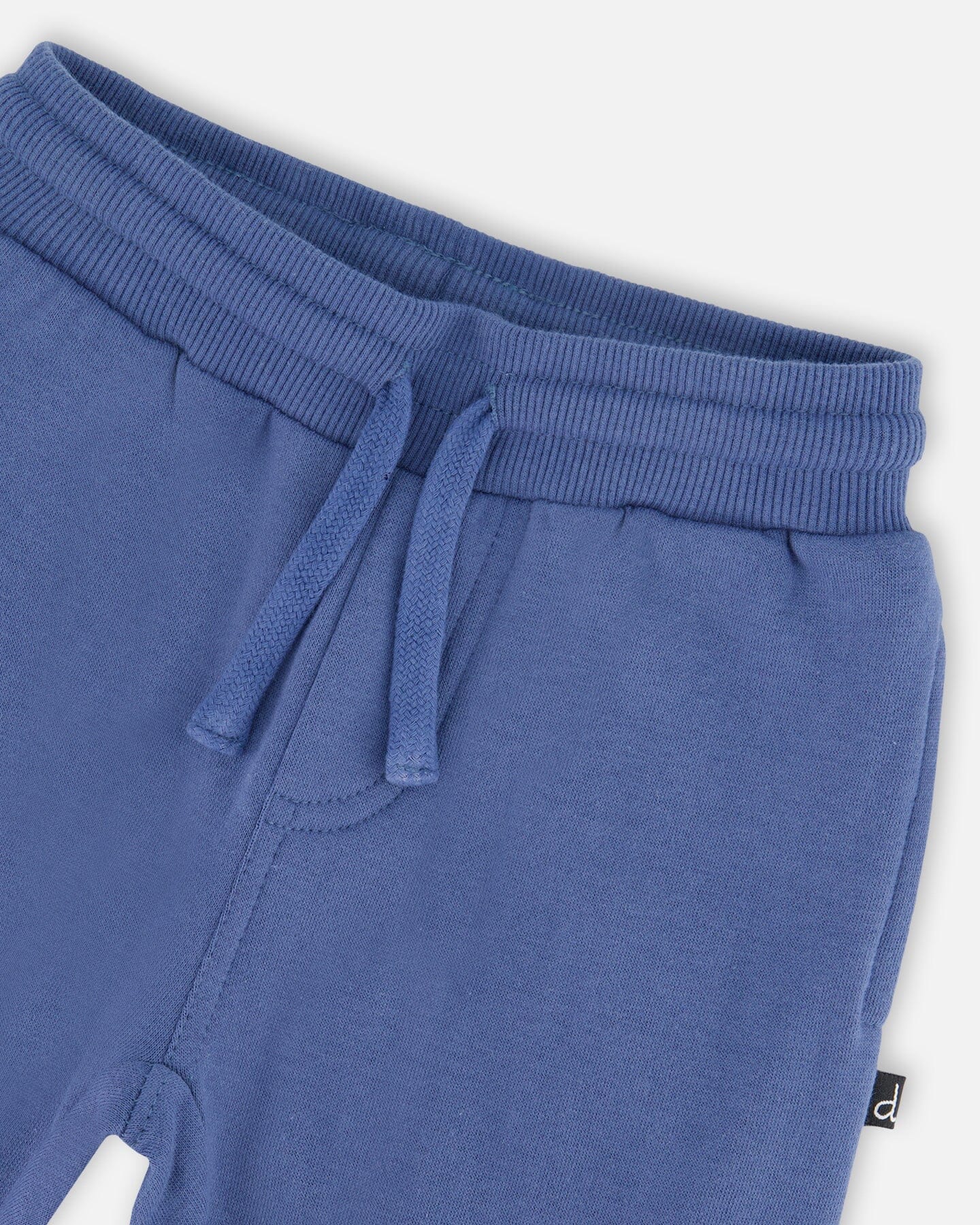 Fleece Sweatpants With Articulated Knees Blue-4