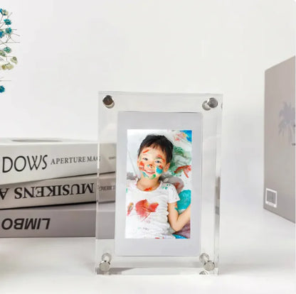 Acrylic Transparent Digital Photo Frame & Video Player