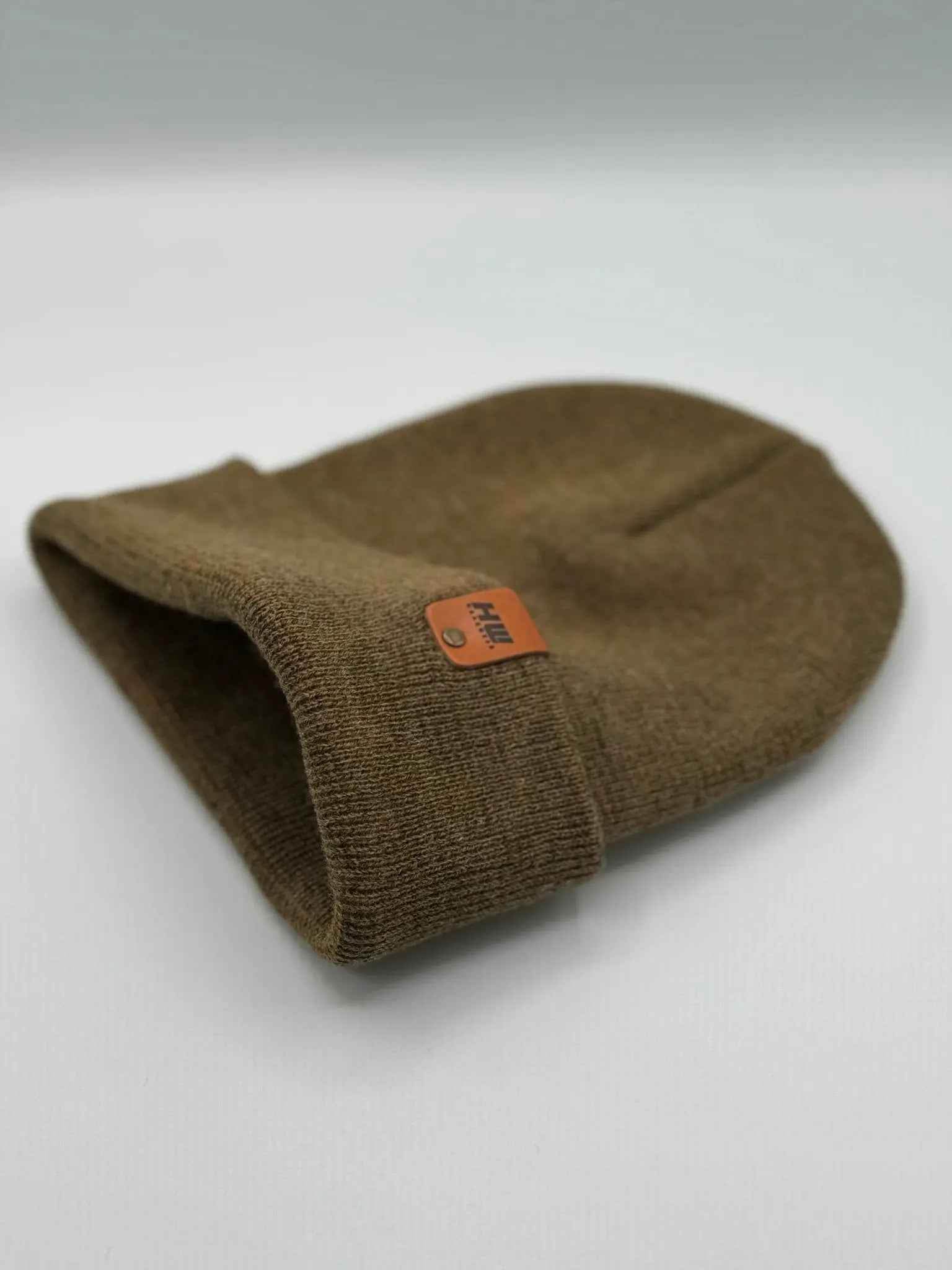HAAKWEAR Classic  Fusion Cuffed Beanie - Brown / Green, Made in USA-2