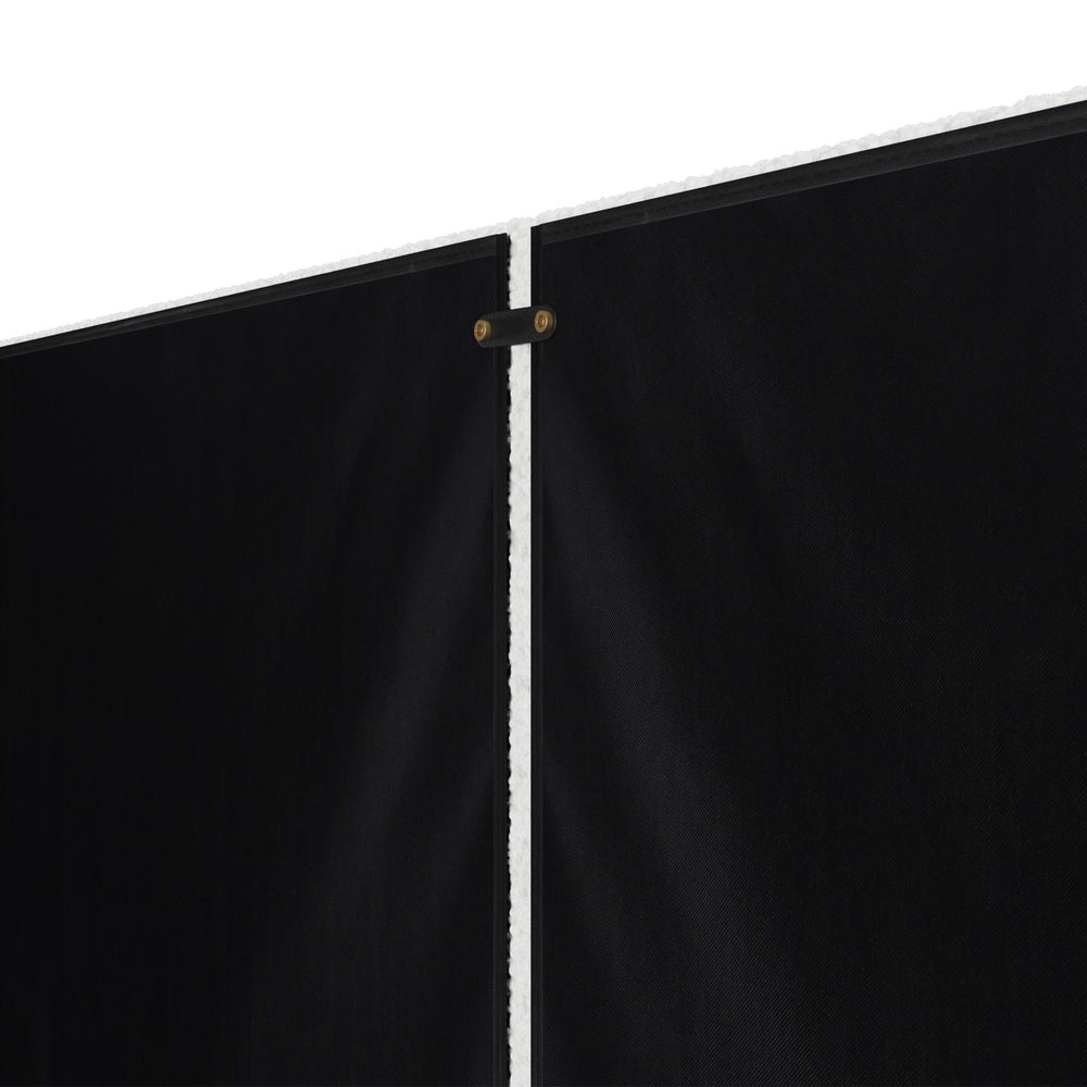 NNEED Bed Frame Headboard Double Queen King White Boucle-4