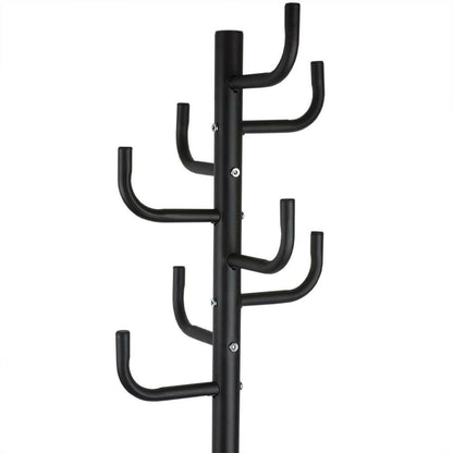Black Metal Coat Rack Entry Hall Tree Hat Rack-0