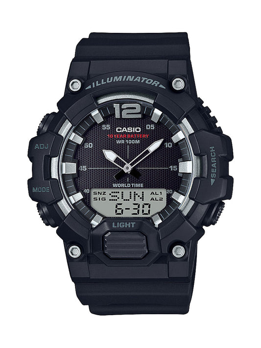 Casio Men's HDC700-1AV Analog Digital World Time Alarm Chronograph Telememo Watch-0