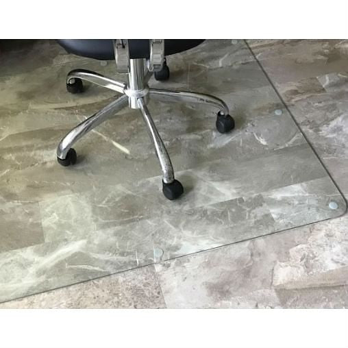 Heavy Duty 50 Inch Tempered Glass Chair Mat-0