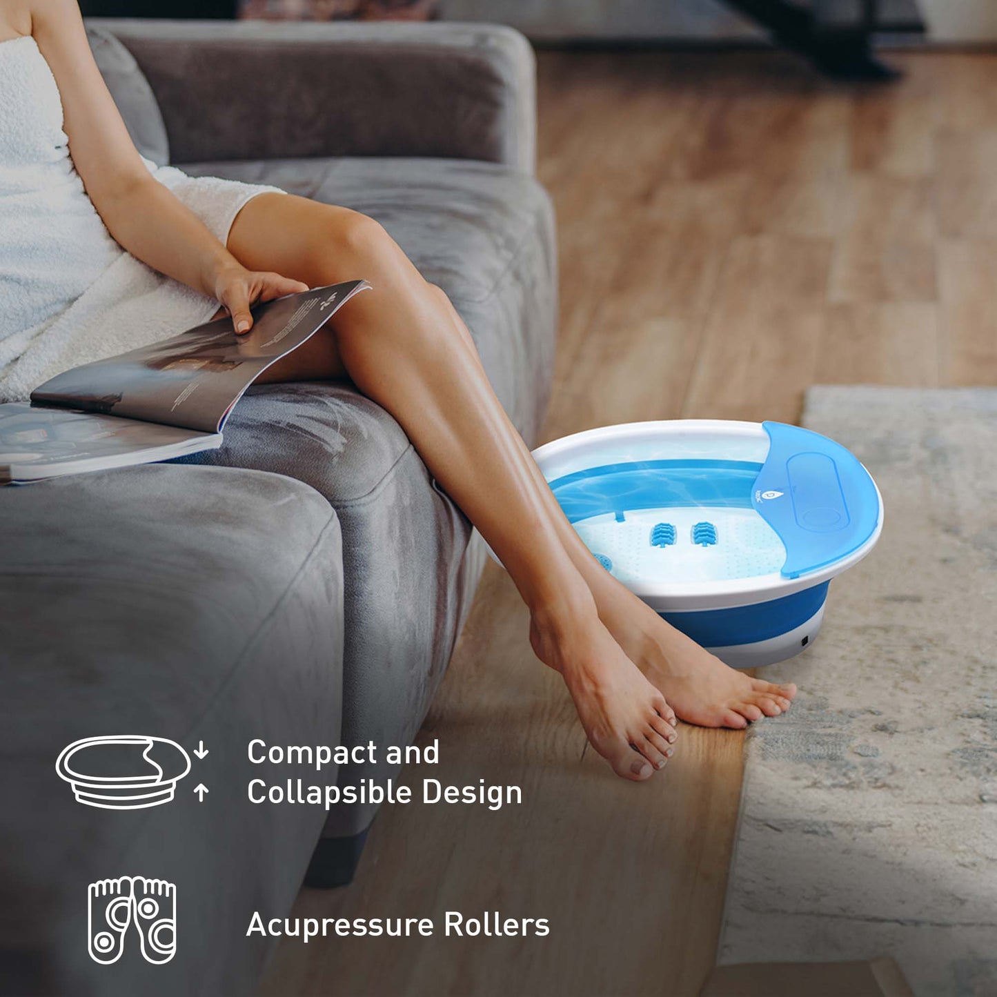 Head-to-Toe Relaxation Bundle: Massage Gun, Neck & Shoulder Stretcher, Foot Massager-1