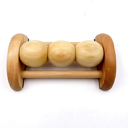 All Natural Wooden Foot Massager Roller-1