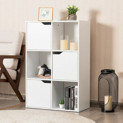 6 Cubes Wood Storage Shelves Organization-1