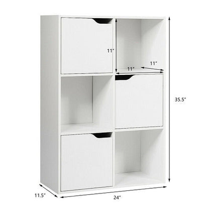 6 Cubes Wood Storage Shelves Organization-4