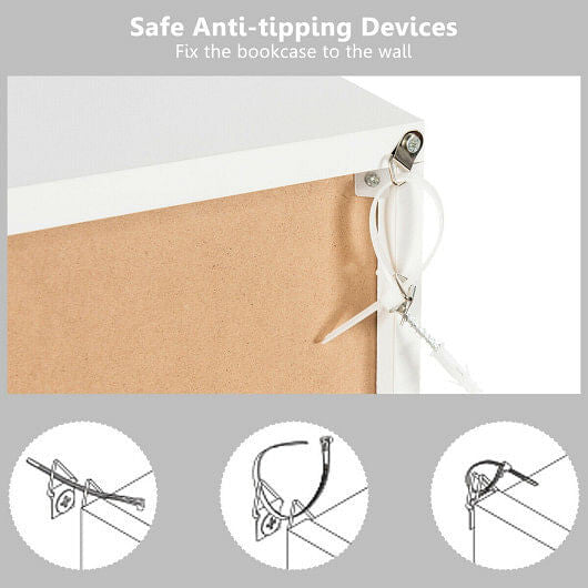 6 Cubes Wood Storage Shelves Organization-2