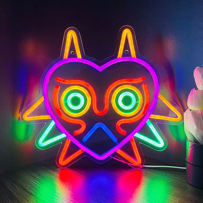 LED Neon Owl Sign Light for Bedroom Atmosphere Decor