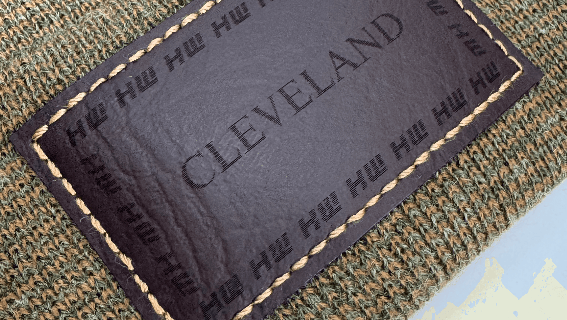 Haakwear Cleveland H Stitch Cuffed Beanie - Made in USA Hats (Limited Edition) - Brown / Green Fusion-1