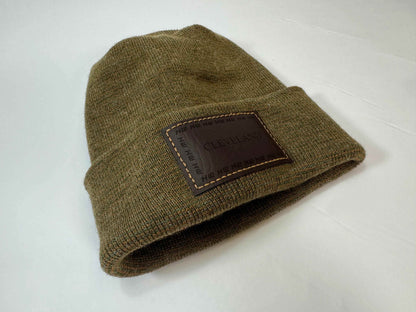 Haakwear Cleveland H Stitch Cuffed Beanie - Made in USA Hats (Limited Edition) - Brown / Green Fusion-4