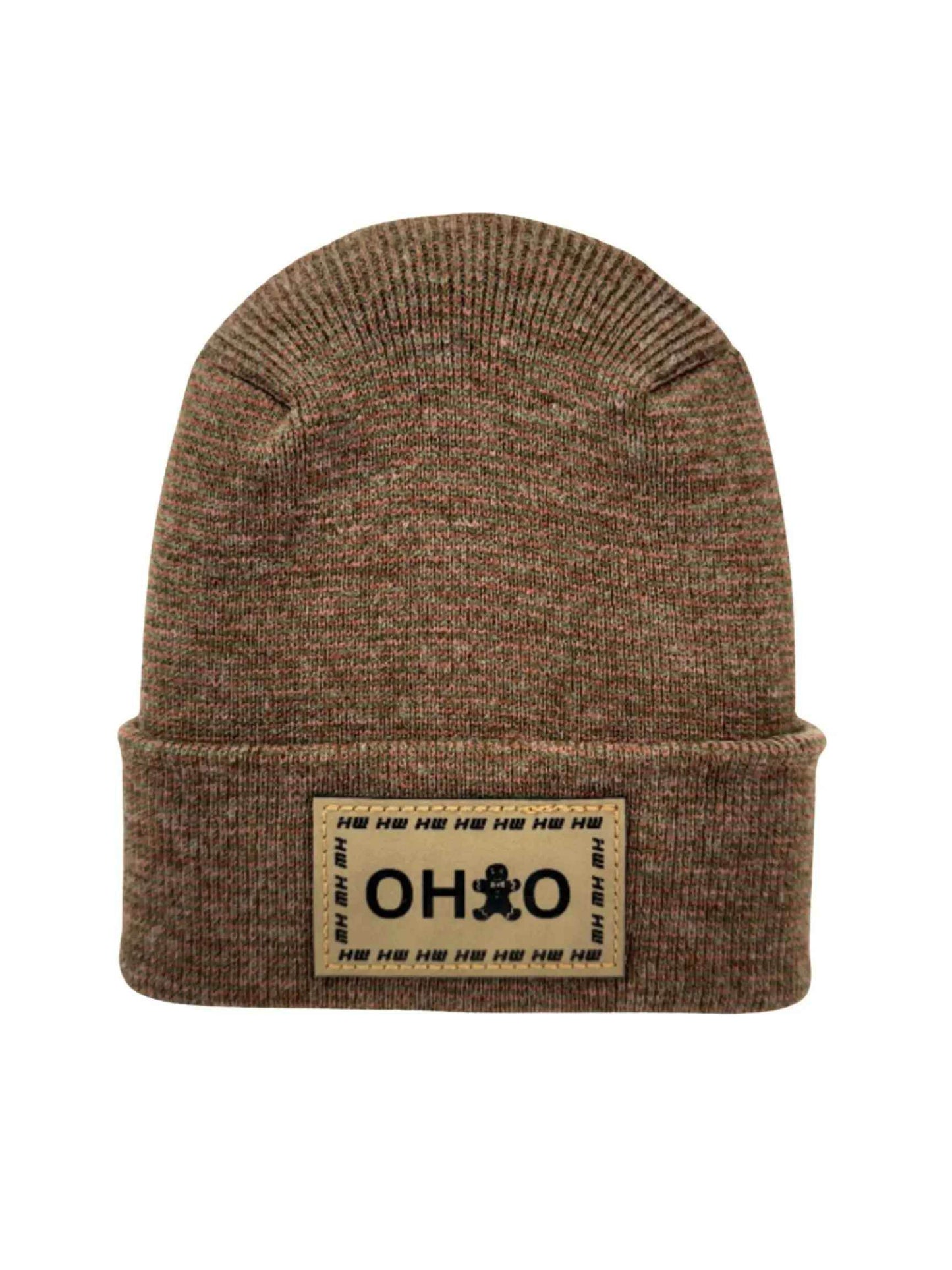 Haakwear H-Stitch Beanie Ohio, The Brown's Cookie Edition - Exclusive Christmas Hat Collection Burgundy / Green Fusion-0