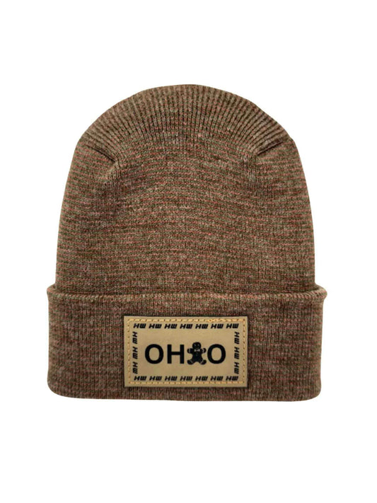 Haakwear H-Stitch Beanie Ohio, The Brown's Cookie Edition - Exclusive Christmas Hat Collection Burgundy / Green Fusion-0