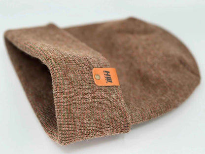 Haakwear H Stitch Fusion Cuffed Beanie / Hat (Patened Design) Burgundy / Green, Made in USA-1