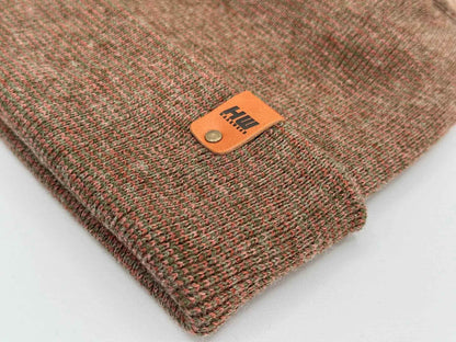 Haakwear H Stitch Fusion Cuffed Beanie / Hat (Patened Design) Burgundy / Green, Made in USA-2