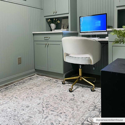 Haile Green & Pink Washable Area Rug-2