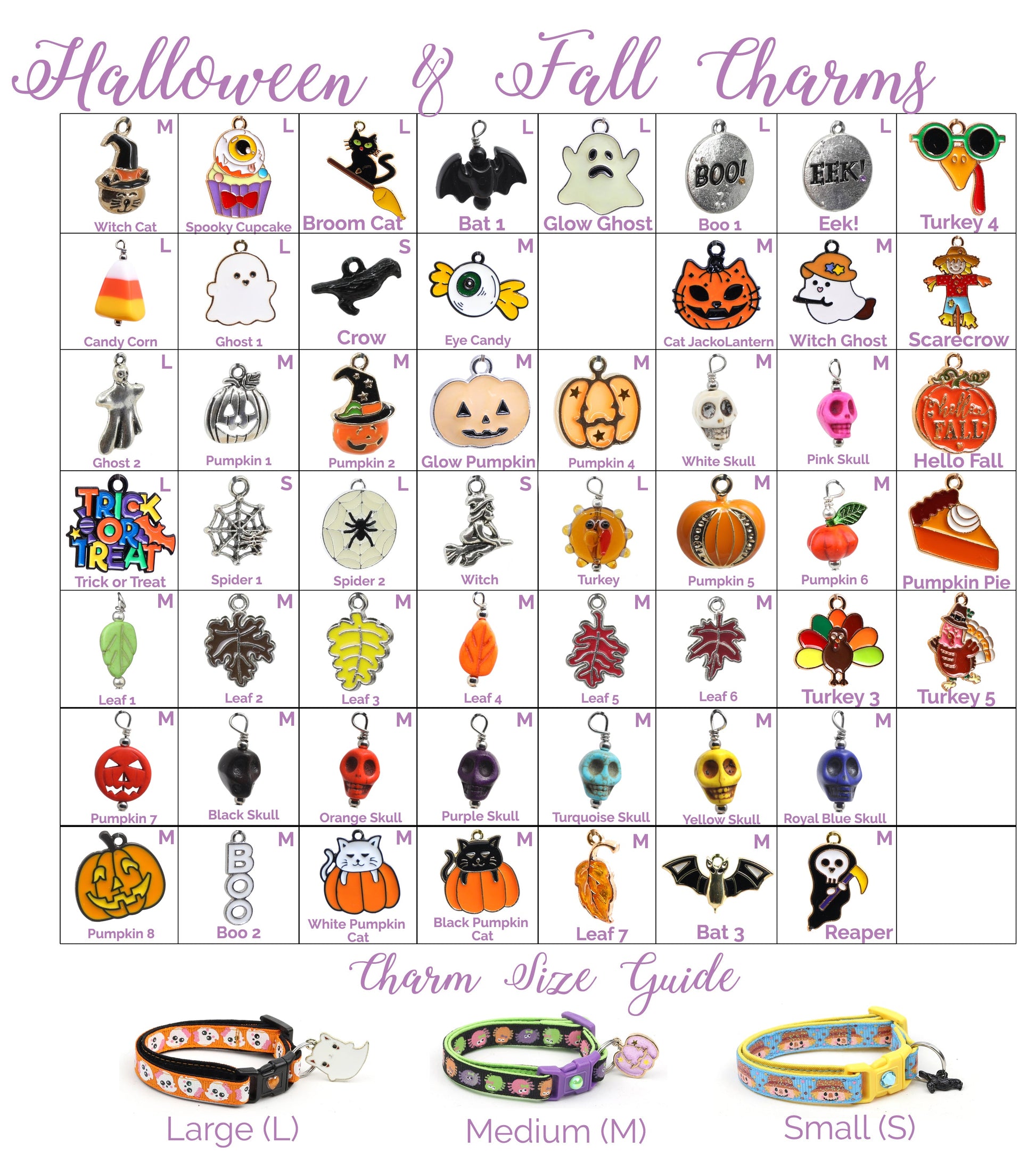 Halloween and Thanksgiving Charms-0