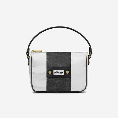 Handbag BYMANYC ® New York – Couture Vegan Vertical Band in Midnight Gold-0