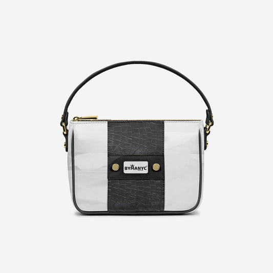 Handbag BYMANYC ® New York – Couture Vegan Vertical Band in Midnight Gold-0