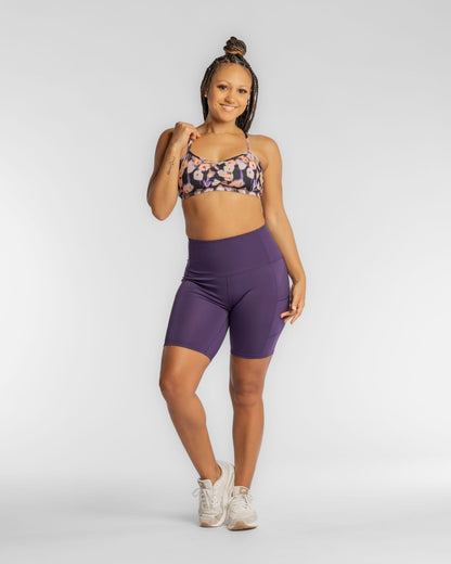 Hi Five High-Waisted Biker Short – Purple Craze-5
