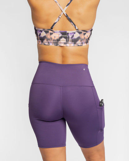 Hi Five High-Waisted Biker Short – Purple Craze-4