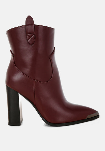 Hatter Pointed Toe Faux Leather Boots-6