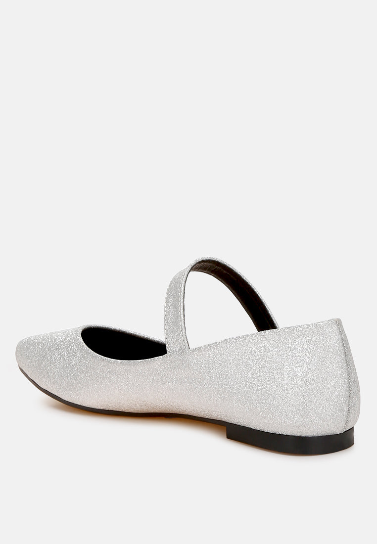 Herma Glitter Pin Buckle Ballerinas-3