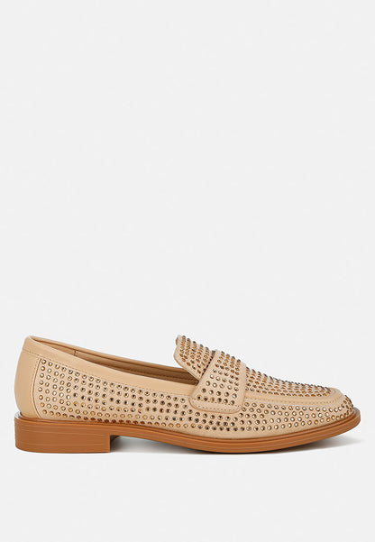 Hobbs Rhinestones Embellished Loafers-0