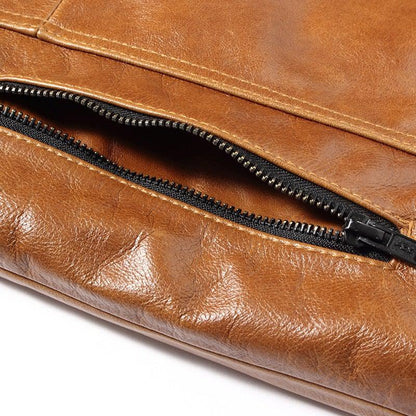 Hodor Tan Men's Leather Jacket Streetwear-1