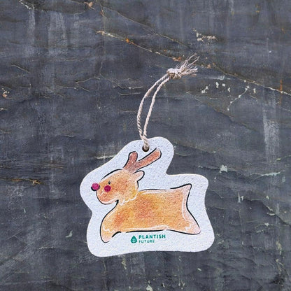 Gingerbread Elk - Pop Up Sponge-0