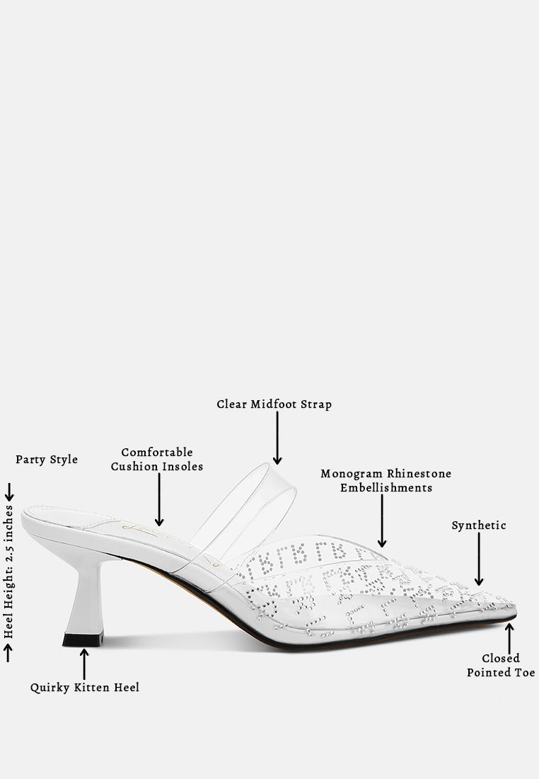 Holin Pointed Toe Kitten Heels-3