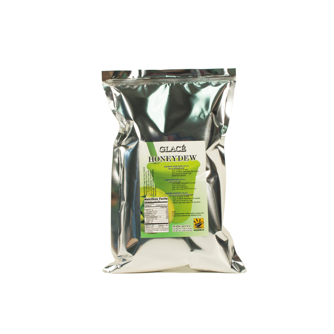 Honeydew 4 in 1 Mix for Bubble Tea, Smoothies, Lattes and Frappes, 3 lbs. Bag (Case 6 x 3 lbs. Bags) - Made in the USA-0