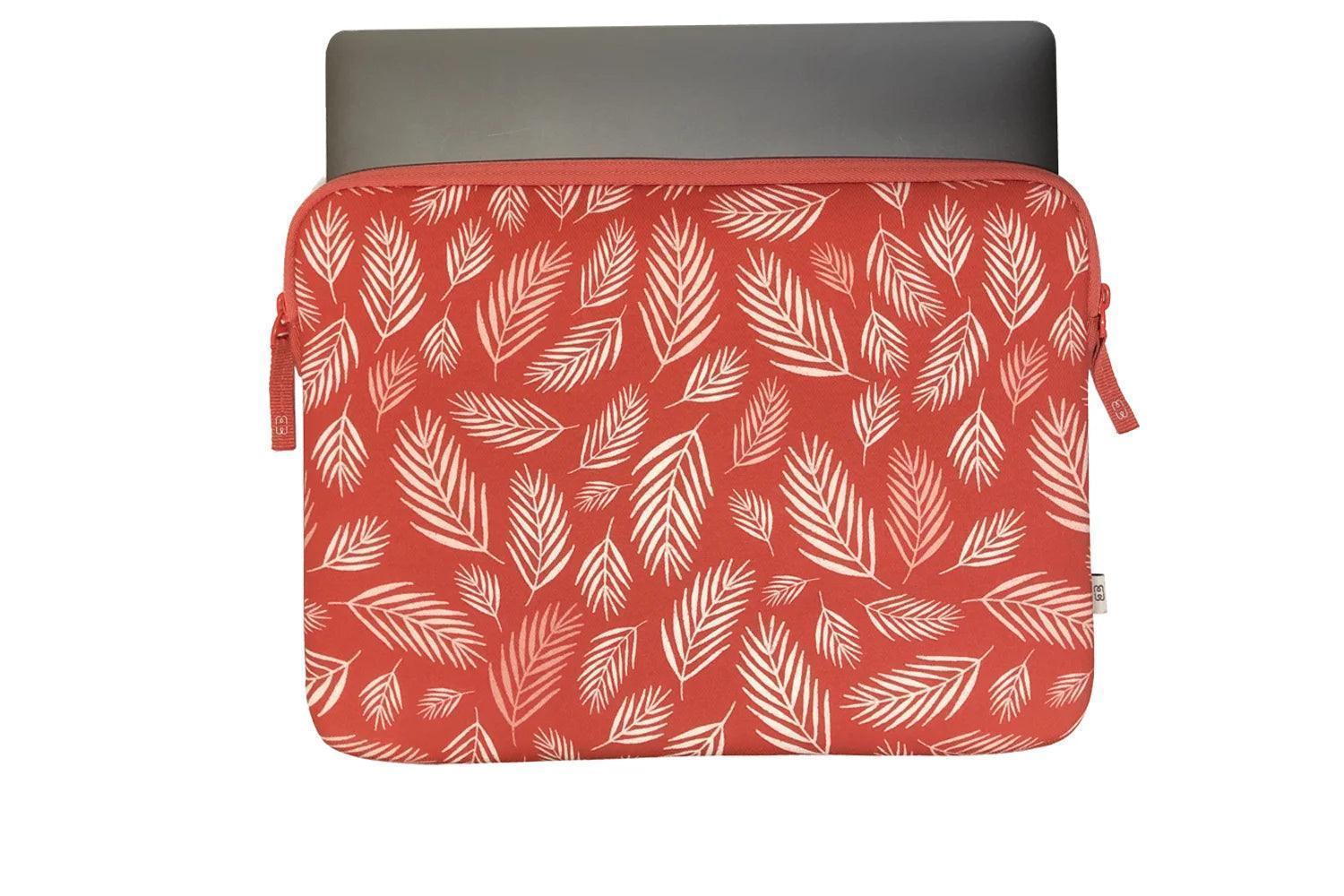 Housse pour PC 13" - Pattern ²Life Botanic Rouge-1