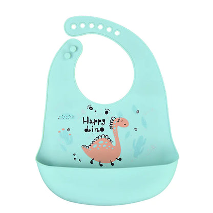 3D Baby Waterproof Silicone Bib for Feeding Kids