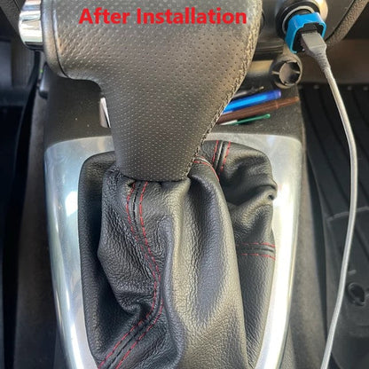 2006 - 2011 Hummer H3 Automatic Shifter Transmission Shift Boot Replacement Leather Cover in Black-3