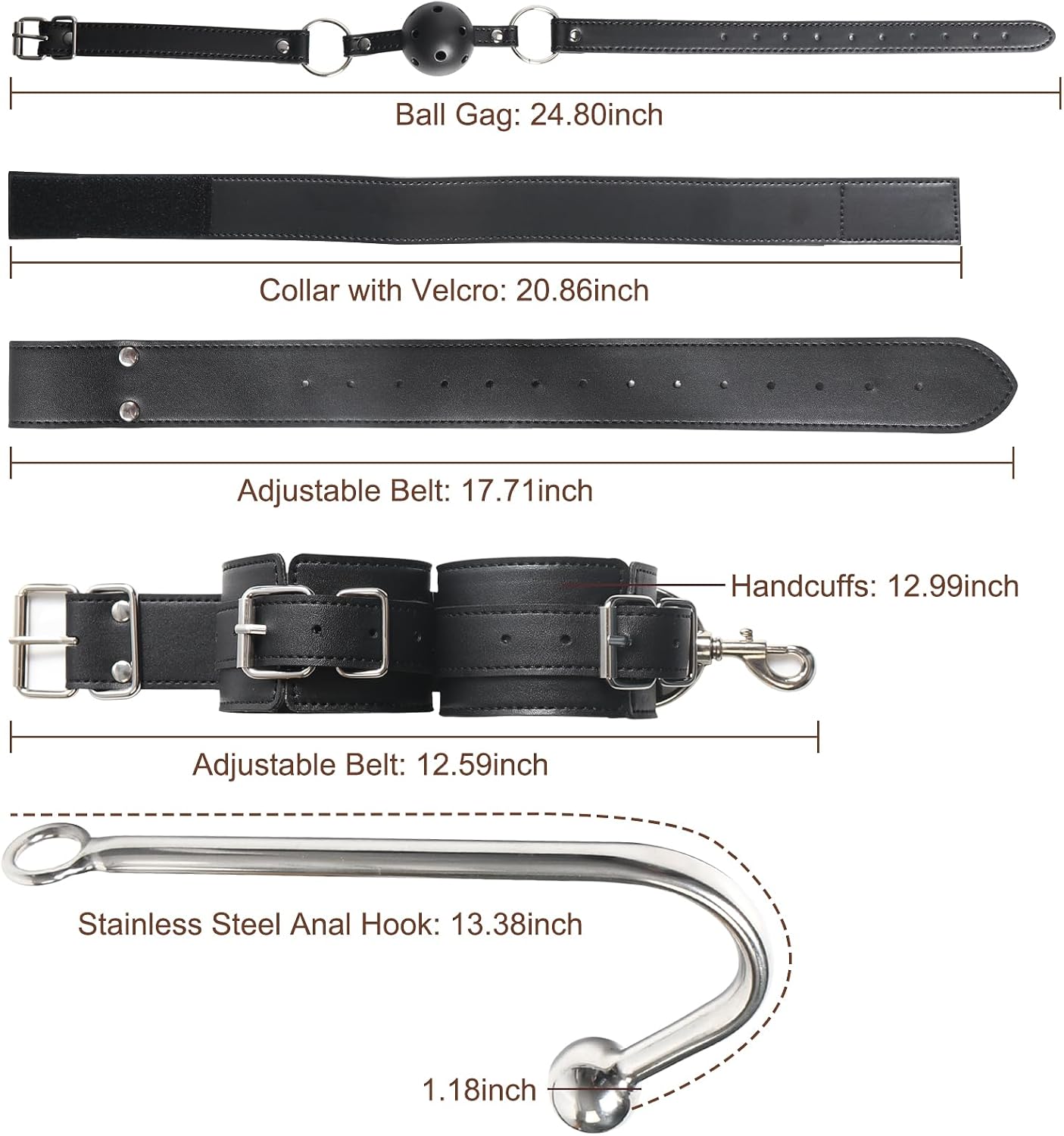 HushBound BDSM Anal Hook Bondage Kit-4