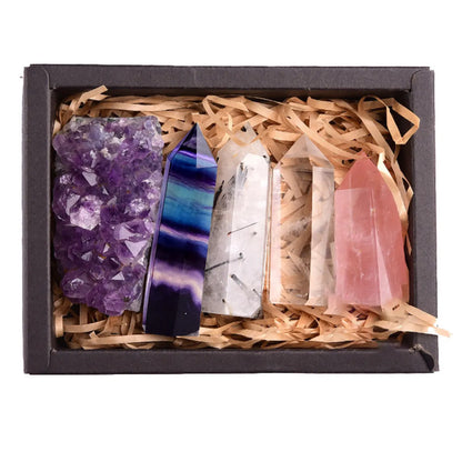 Amethyst Crystal Healing Gift Box