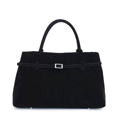 Faux Suede Tote Bag