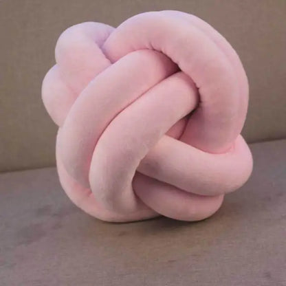 Knot Ball Pillow and Twisted Flower Cushion