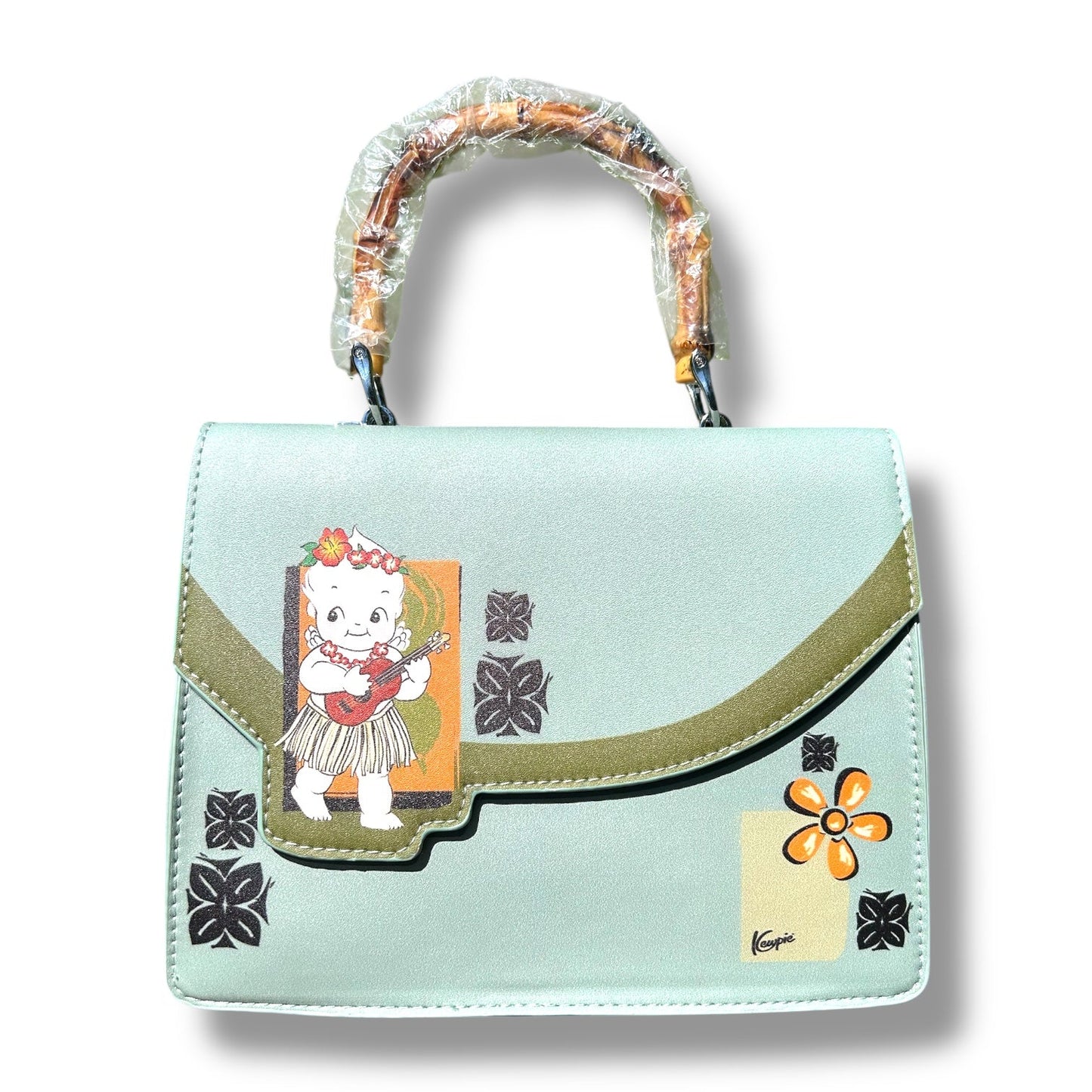 Kewpie® X TOBS Hula Bamboo Handle Purse SECOND-0