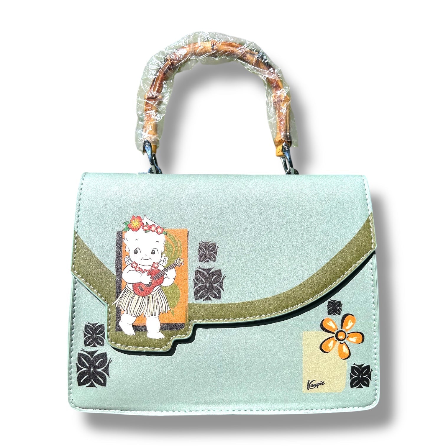 Kewpie® X TOBS Hula Bamboo Handle Purse SECOND-0