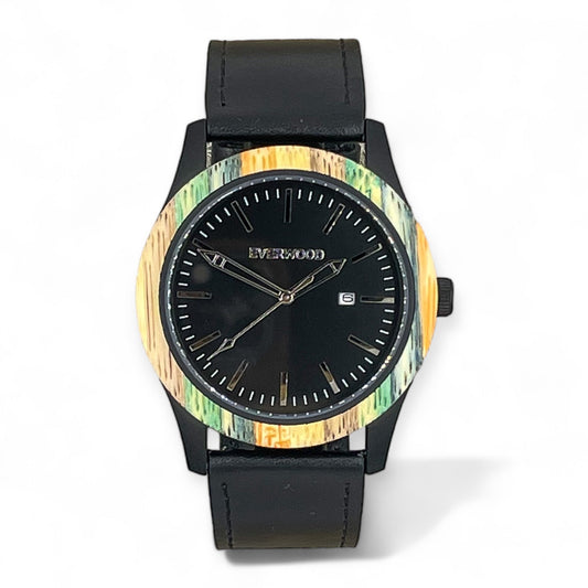 Inverness - Multi Bamboo & Black Leather-0